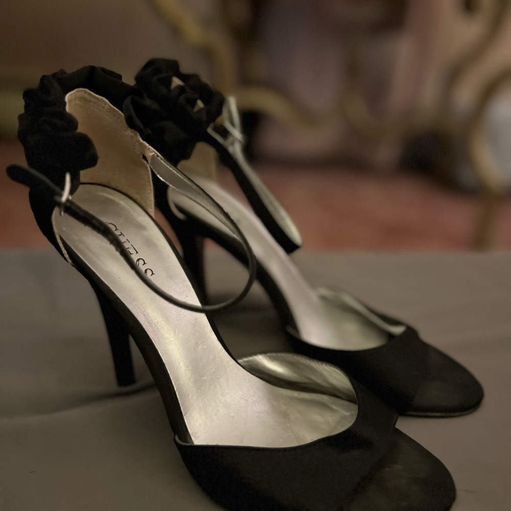 Black, stiletto heels great condition
